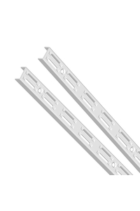 Product Ορθοστάτης Τοίχου Element Διπλής Διάτρησης 50cm Λευκός Σετ 2 τεμ base image