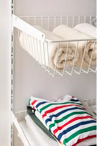 Product Ορθοστάτης Τοίχου Element Μονής Διάτρησης 150cm Λευκός Σετ 2 τεμ base image