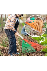 Product 2 In 1 Telescopic 109 - 158cm Leaf Rake & Grabber Rolson 82512 base image