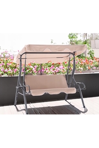 Product Outdoor Swing 3-Seat Ecru 153x110x170cm KRE0735 base image
