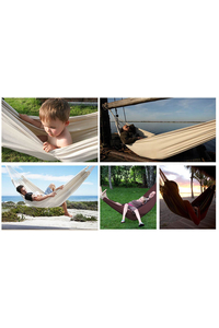 Product Fabric Hammock With Metal Rings Yellow Garden Line HAM2542 base image