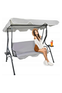 Product Outdoor Swing 3-Seat Grey 153x110x170cm KRE5422 base image