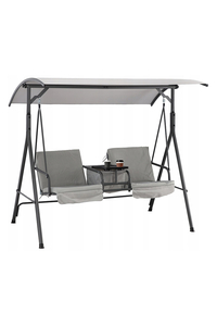 Product Outdoor Swing 2-Seat Grey 165x110x170cm KRE6762 base image