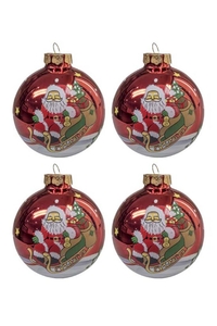 Product Μπάλες Άγιος Βασίλης 8cm Σετ 4 τεμ. base image