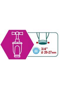 Product Ρακόρ 3/4" - 1" Extra Flow Raco 55177C base image