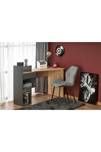 Product Γραφείο Ξύλινο Γκρι / Δρυς "Conti" base image