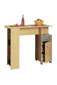 Product Μπαράκι Κουζίνας Οξιά / Γκρι 138x50x110cm "Cocktail" base image