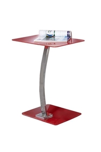 Product Τραπεζάκι "Solid" Κόκκινο/Χρώμιο base image