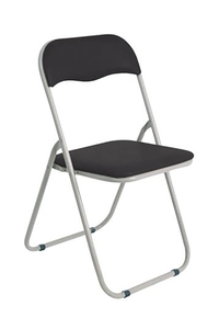 Product Καρέκλα PVC Πτυσσόμενη "Linda" Μαύρη base image