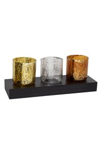 Product Candlestick Wood / Glass For 3 Candles 29x9x10.5cm base image