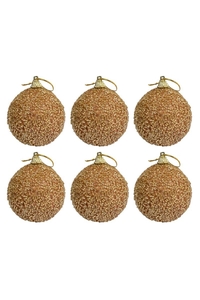 Product Μπάλες Χρυσές - Χάλκινο Χάντρα 7cm Σετ 6 τεμ. base image