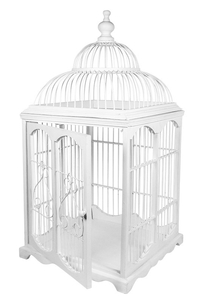 Product Wooden Decorative Square Cage 34x34x68cm base image
