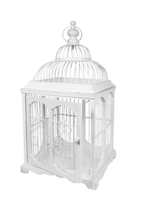 Product Wooden Decorative Square Cage 28x28x56cm base image