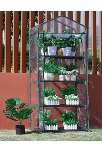 Product 4 Tier Greenhouse 69x49x160cm Kinzo 19565 base image
