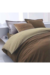 Product Παπλωματοθήκη Μονή Καφέ-Μπεζ 160x240cm base image