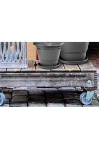 Product Γλάστρα Πλαστική Festone Ανθρακί base image
