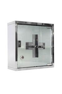 Product Φαρμακείο Με Ράφι Inox 30x30x12cm Sidirela 01355 base image
