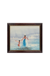 Product Πίνακας Ζωγραφικής Σε Καμβά Με Κορνίζα 28x24cm "Μητέρα - Κόρη" base image