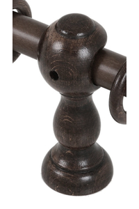 Product Wooden Curtain Rod Wall Mounts 35mm Brown Set 2 pcs base image