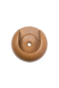 Product Wooden Inside Mount Curtain Rod Bracket Socket 28mm Honey Colour base image