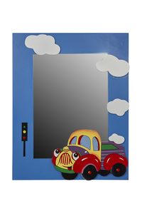 Product Children's Wall Mirror MDF 30.5x38cm "Car" base image