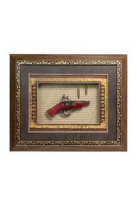 Product Διακοσμητική Προβολή Όπλο Αντίκα 45x37cm Σε 2 Σχέδια base image