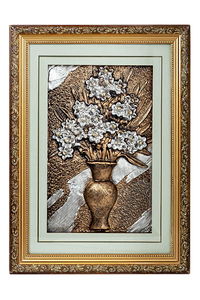 Product Πίνακας Ανάγλυφος Με Κορνίζα 40x54cm Βάζο Με Λουλούδια Νο. 2 base image
