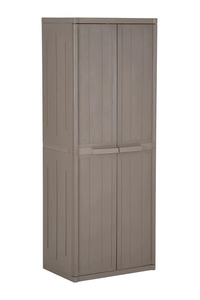 Product Ντουλάπα Πλαστική Δίφυλλη Με 4 Ράφια Απομίμηση Ξύλου 5630.00.A1233 base image