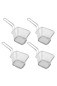 Product French Fry Stainless Steel Basket Set of 4 Hi 13055 base image