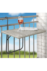 Product Folding Balcony Table Rattan 60x40cm Hi 60382 base image