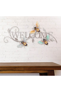 Product Διακοσμητικό Τοίχου Μεταλλικό Welcome 32x70x3cm Garden Pleasure 507318 base image