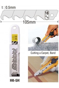 Product Λεπίδες Φαλτσέτας Με Γάντζους 5 τεμ. 0.5mm "KDS" base image