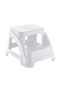 Product Σκαλοπάτι Διπλό Πλαστικό Λευκό Merdivo HOB081398 base image