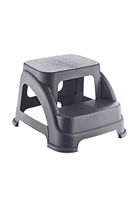 Product Σκαλοπάτι Διπλό Πλαστικό Ανθρακί Merdivo HOB081398 base image