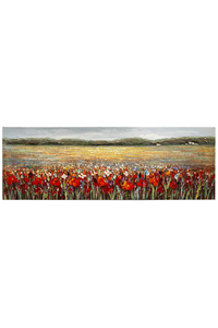 Product Πίνακας Ζωγραφικής Σε Καμβά 120x40cm "Αγρός - Τουλίπες" base image