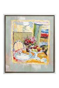 Product Πίνακας Ζωγραφικής Σε Καμβά Με Κορνίζα 50x60cm "Απογευματινό Τσάι" Inart base image
