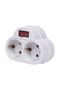 Product Αντάπτορας 2x Σούκο Με Διακόπτη Bellson 005188 base image