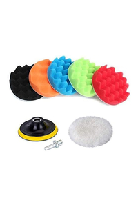 Product Σφουγγάρια Γυαλίσματος 125mm Με Βάση Σετ 7 τεμ. Hofftech 112624 base image