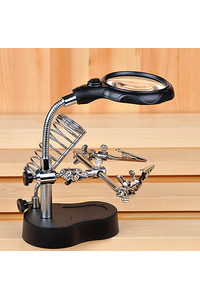 Product Third Hand Tool With Magnifying Glass And LED 0001912 base image
