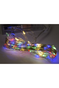 Product 100 LED Battery Lights Multicolour Malatec 00016997 base image