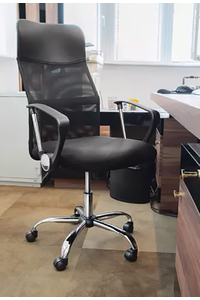Product Office Chair Black Mesh Malatec 00023236 base image