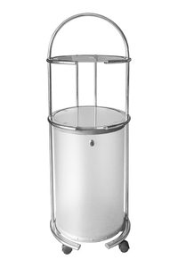 Product Laundry Basket With Wheels White Asco 5492 base image