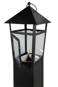 Product Φανάρι Δαπέδου Μαύρο 26x26x100cm base image