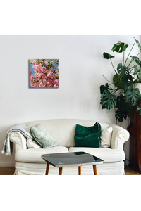Product Πίνακας Με Εκτύπωση Σε Καμβά 40x40cm "Ροζ Λουλούδια" base image