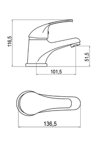 Product Wash Basin Faucet Verona 22102 base image
