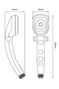 Product Τηλέφωνο Μπάνιου Χρωμέ Με Διακόπτη Novara 41019 base image