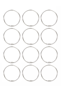 Product Chrome Curtain Rings 12 Pcs base image