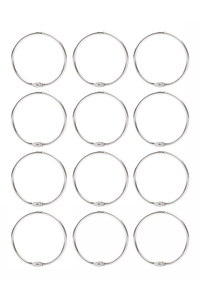Product Chrome Curtain Rings 12 Pcs base image