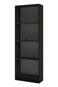 Product Βιβλιοθήκη "Wanda" Μαύρη Με 2 Ράφια 60x24x170cm base image