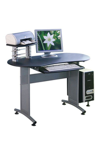 Product MDF/Metal Desk "DILENIA" 120x55x75/98cm Black/Silver base image